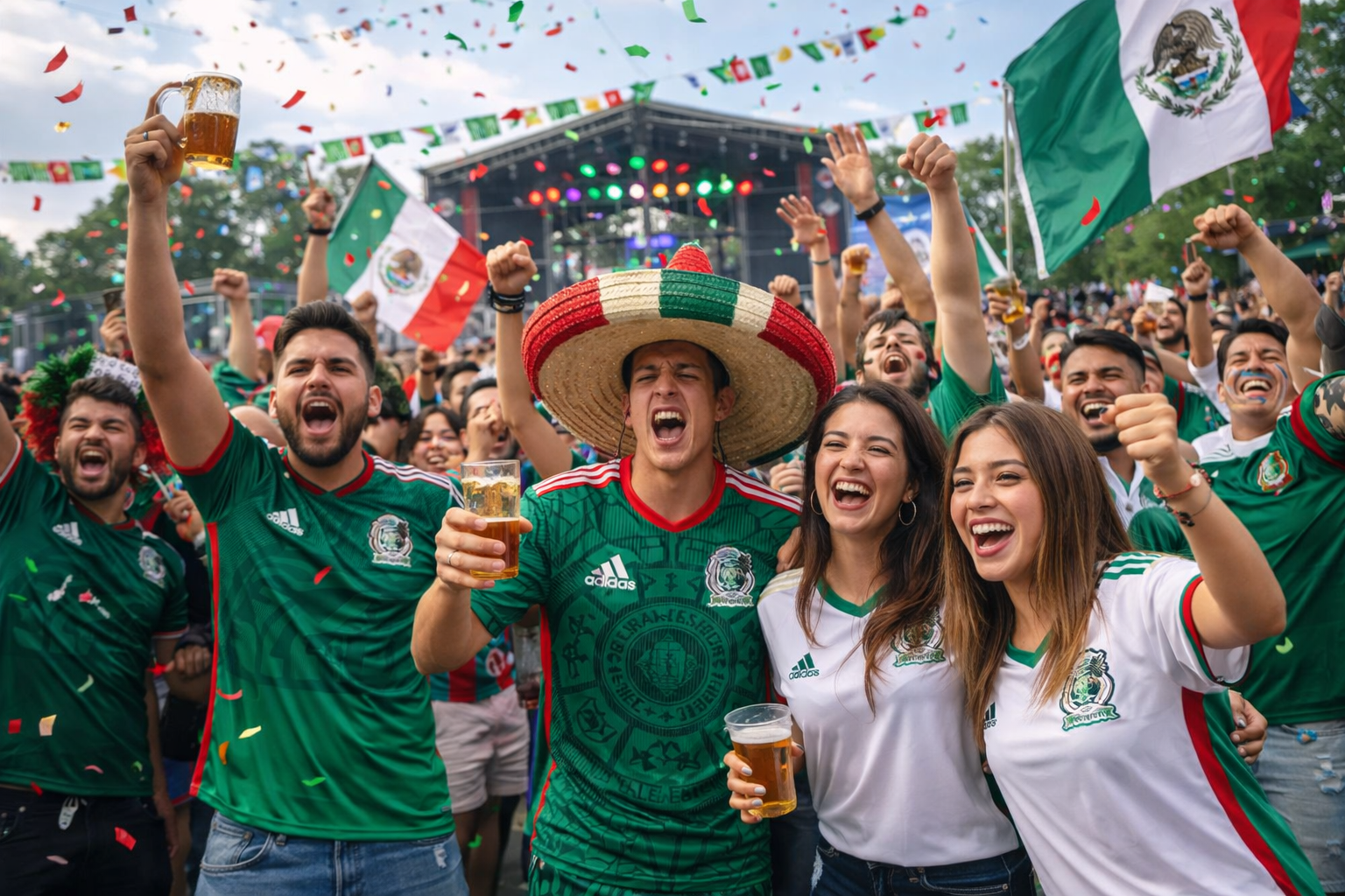 Fiesta SIGO AL TRI Previo - MÉXICO  VS SUDÁFRICA (M1) CDMX